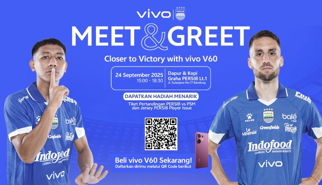 Bobotoh Rayakan Kebersamaan di Meet & Greet “Closer to Victory with vivo V60”